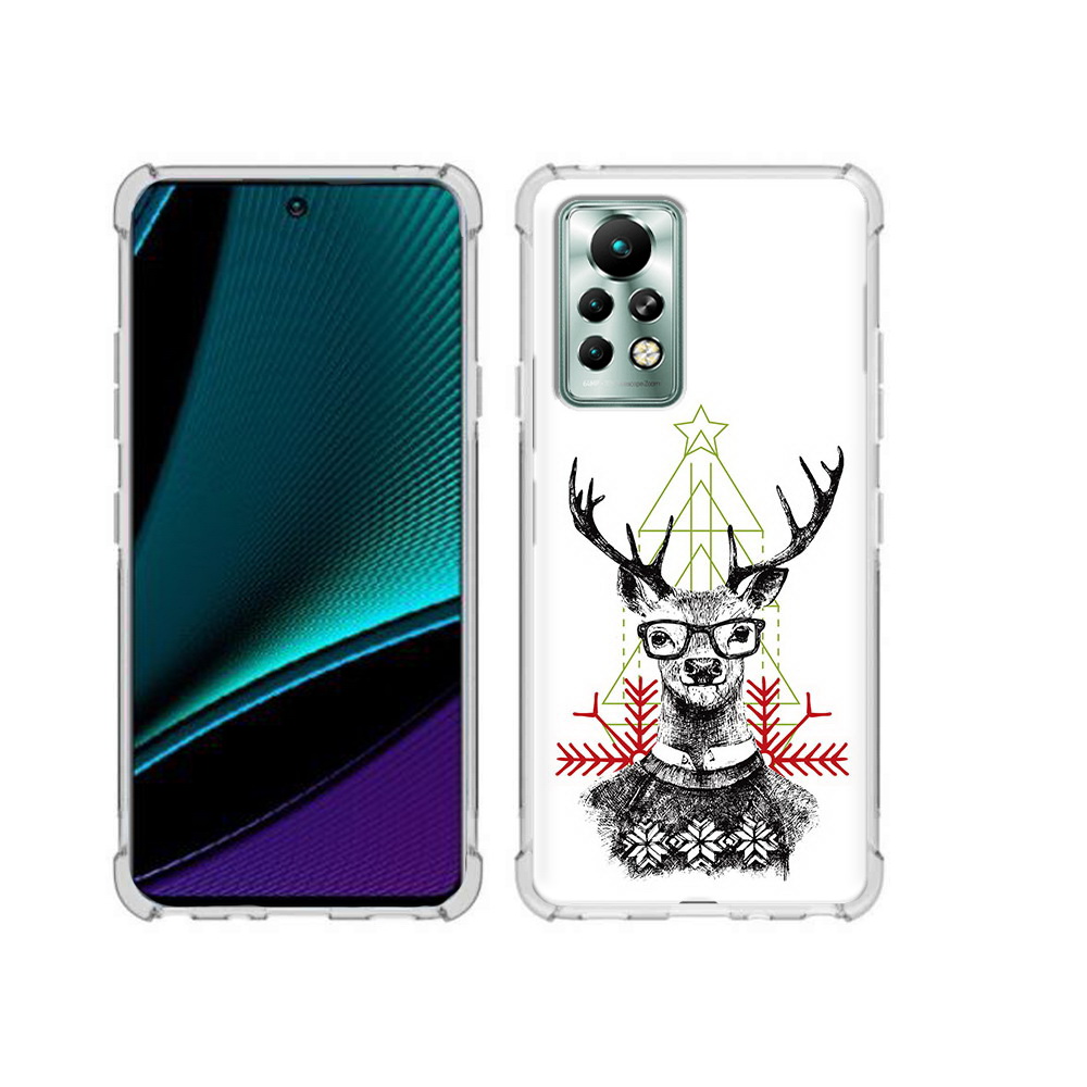 

Чехол MyPads Tocco для Infinix Note 11 Pro умный олень, Прозрачный, Tocco