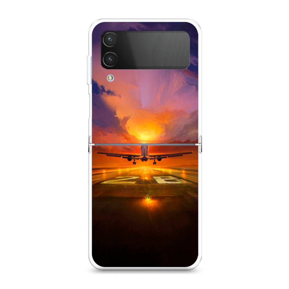 

Чехол на Samsung Galaxy Z Flip 4 "Самолет на посадке", Оранжевый;синий, 2106650-6