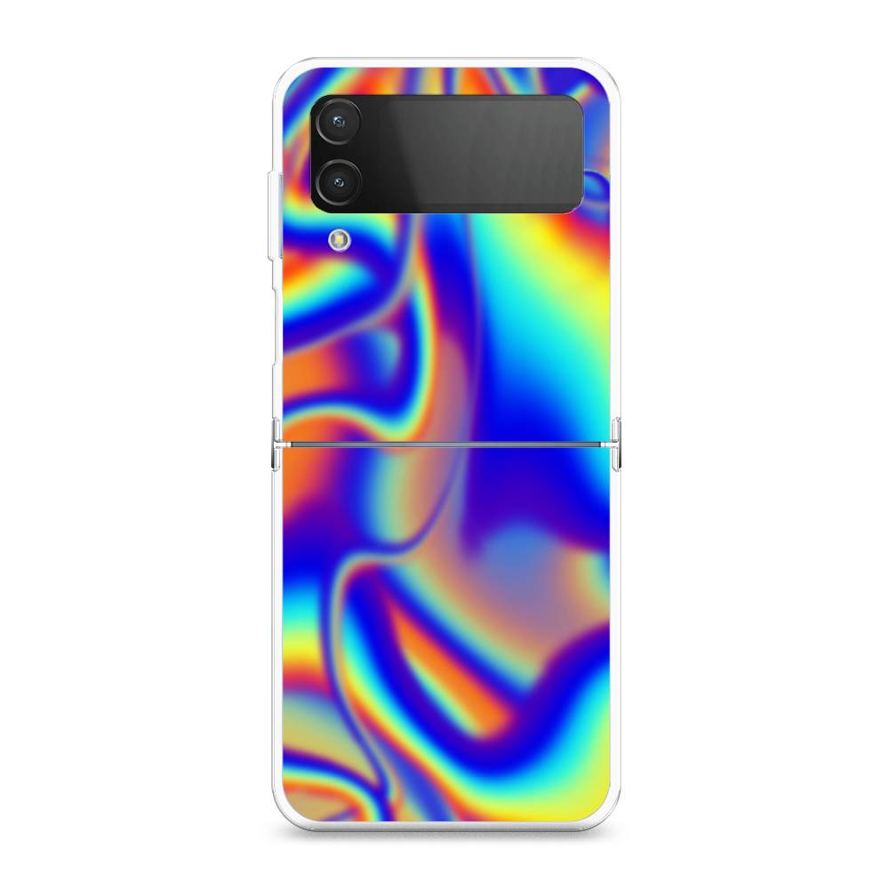 

Чехол на Samsung Galaxy Z Flip 4 "Яркая голограмма", Разноцветный, 2106650-3