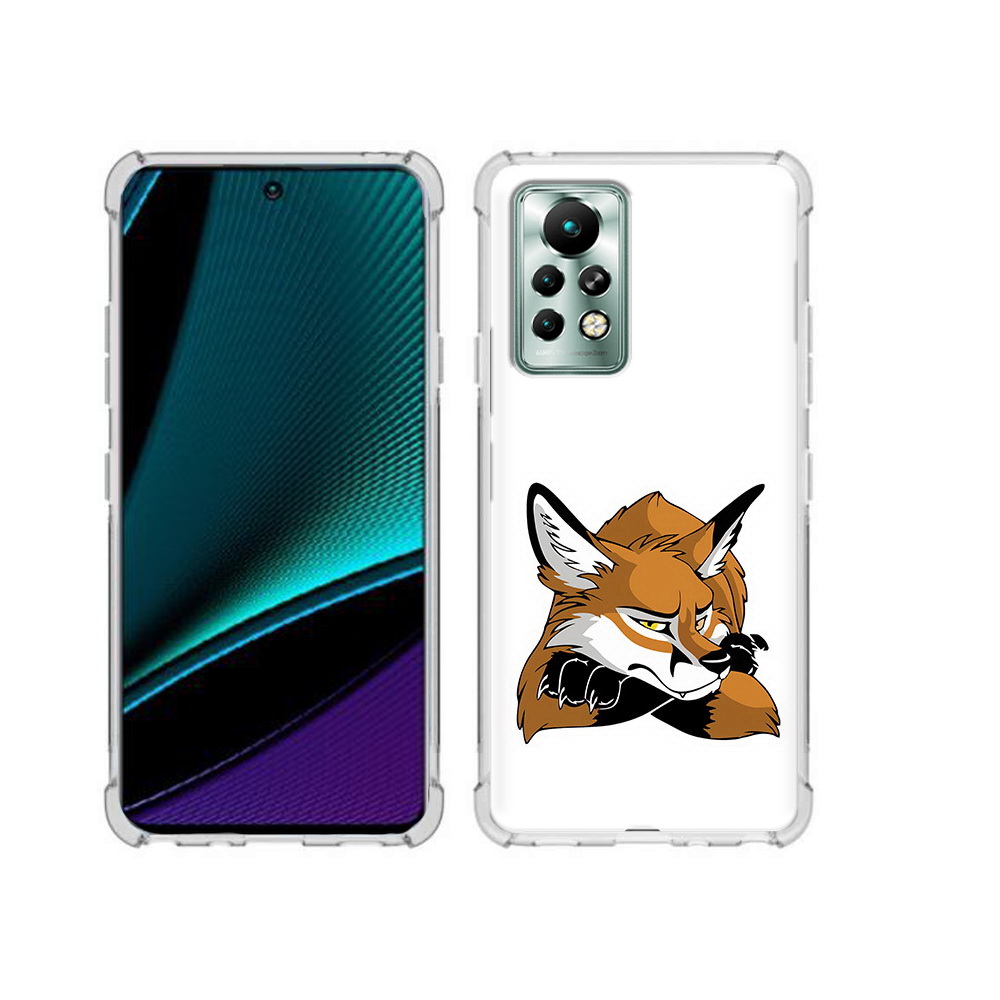 

Чехол MyPads Tocco для Infinix Note 11 Pro фокс, Прозрачный, Tocco