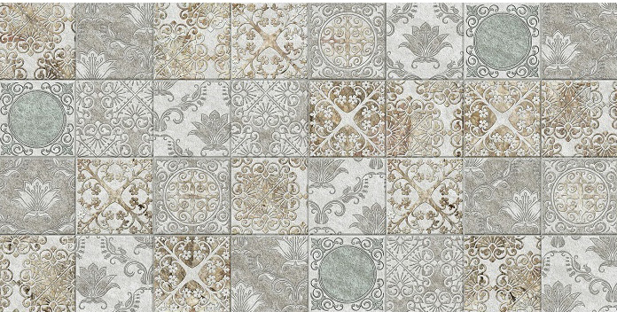 

BERYOZA CERAMICA Рамина серый декор настеный 250х500х8мм (упак. 7шт.) (0,875 кв.м.)