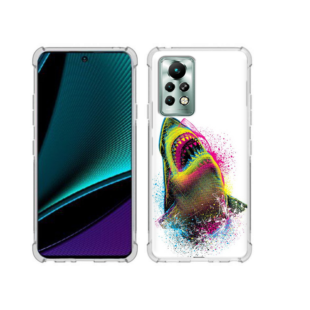 

Чехол MyPads Tocco для Infinix Note 11 Pro челюсти-2, Прозрачный, Tocco