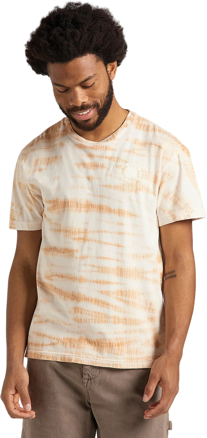 

Футболка мужская Lee Ss Nat Dye Tee оранжевая 60, Ss Nat Dye Tee