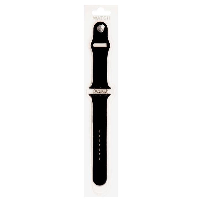Ремешок для Apple Watch 38/40мм, черный, на кнопке