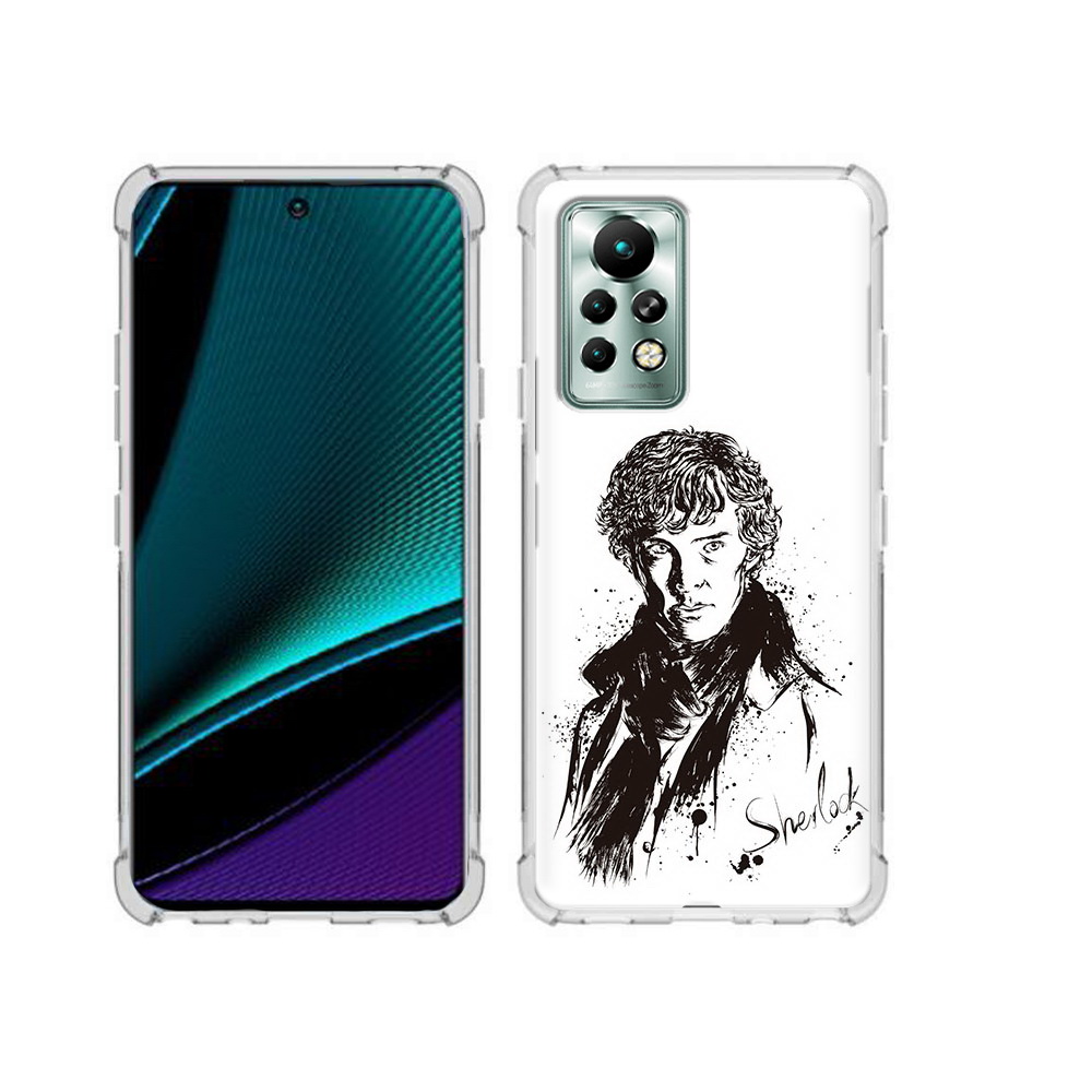 

Чехол MyPads Tocco для Infinix Note 11 Pro шерлок холмс портрет, Прозрачный, Tocco
