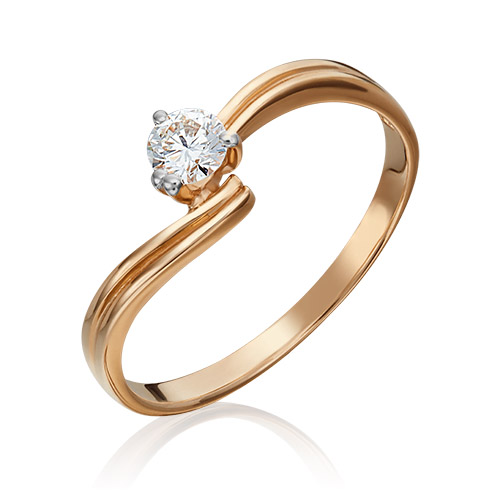 

Кольцо из золота р. 18,5 PLATINA jewelry 01-1106-00-101-1110-30, бриллиант, 01-1106-00-101-1110-30