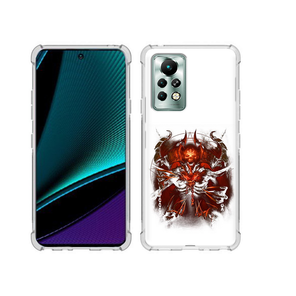

Чехол MyPads Tocco для Infinix Note 11 Pro яркий демон, Прозрачный, Tocco