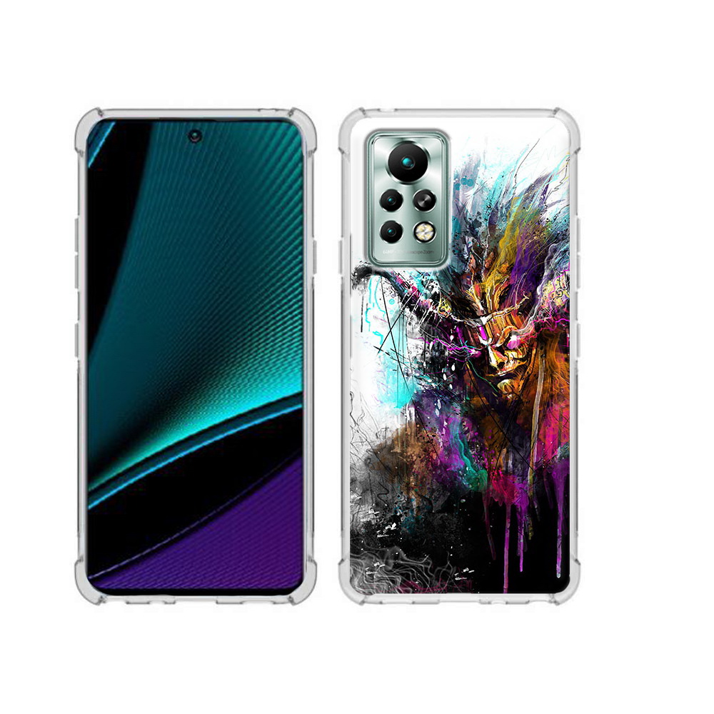 

Чехол MyPads Tocco для Infinix Note 11 Pro яркий дьявол, Прозрачный, Tocco