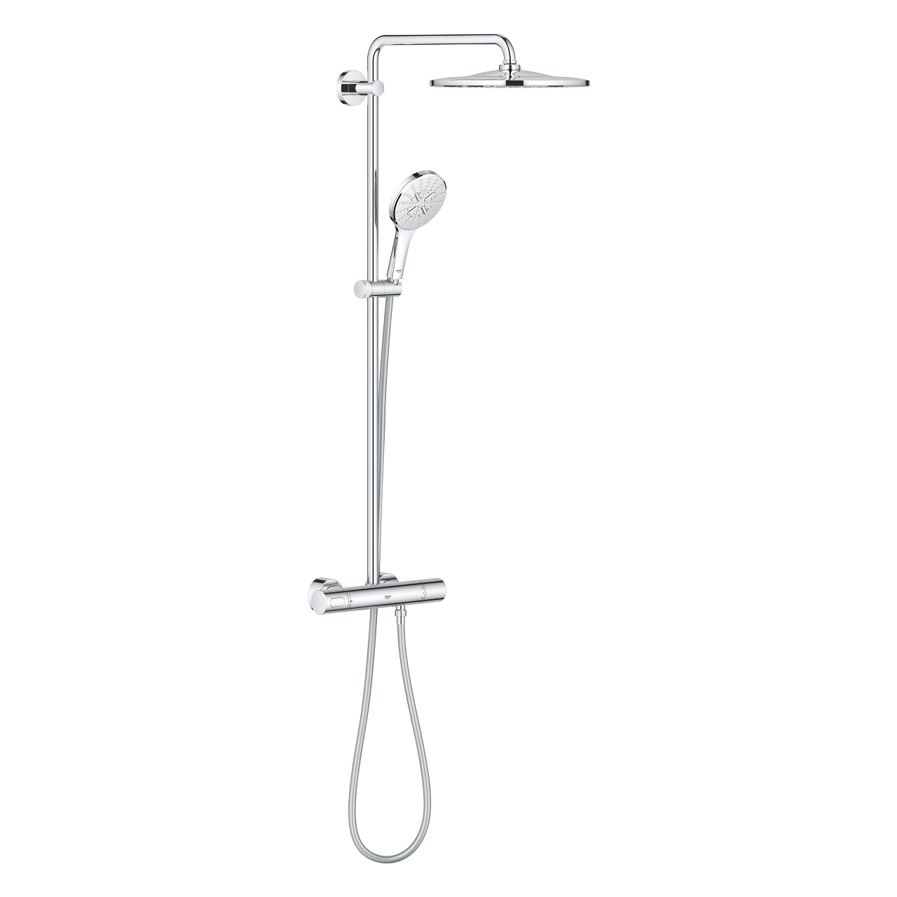 

Душевая система с термостатом GROHE Rainshower SmartActive 310, хром, (26836000), Серебристый