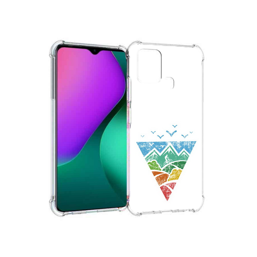 

Чехол MyPads Tocco для Infinix Hot 10 Play Лес земля море чайки, Прозрачный, Tocco