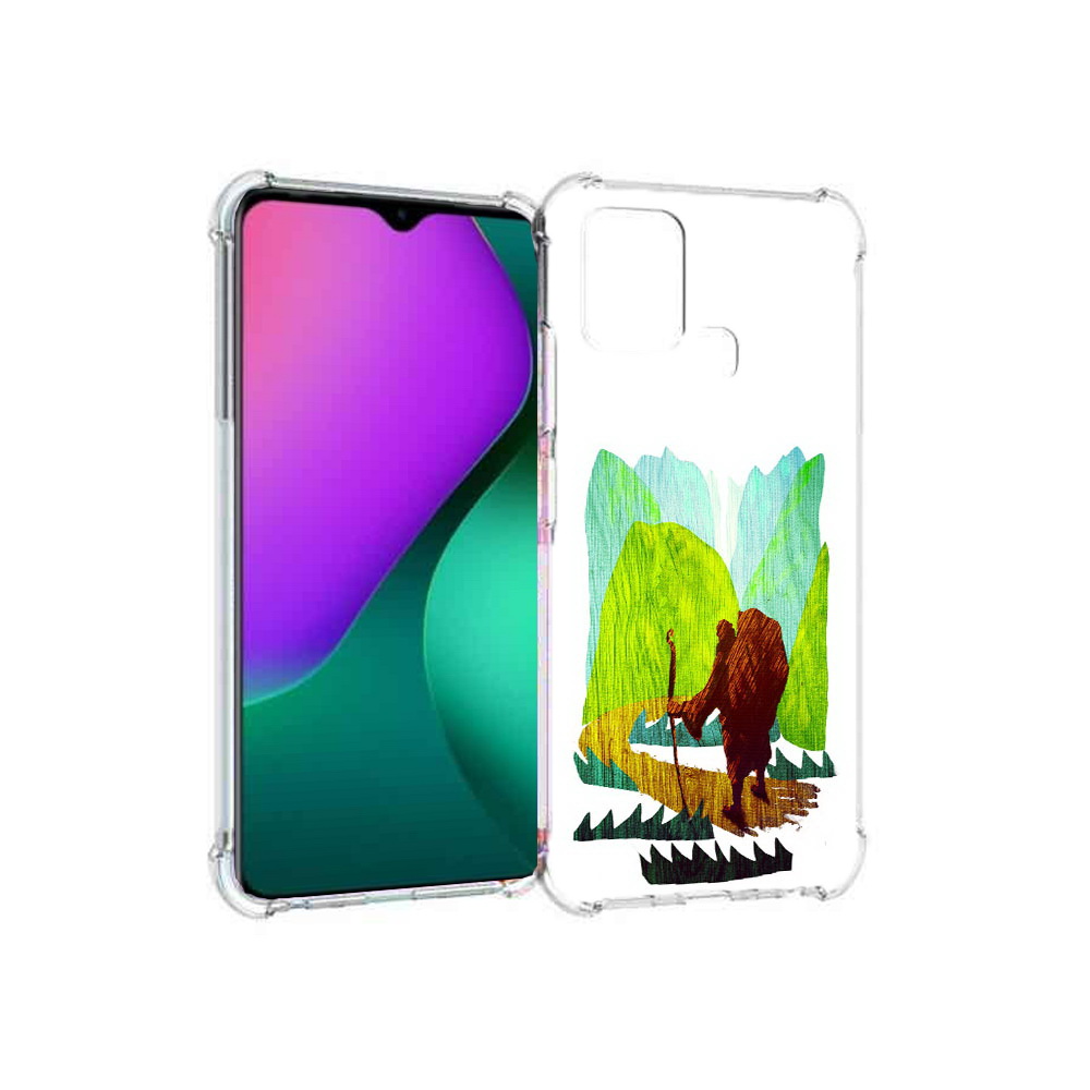 

Чехол MyPads Tocco для Infinix Hot 10 Play Лесная тропа, Прозрачный, Tocco