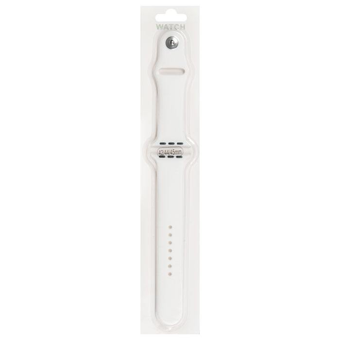 

Ремешок для Apple Watch 42/44мм, белый, на кнопке, 2000000010786