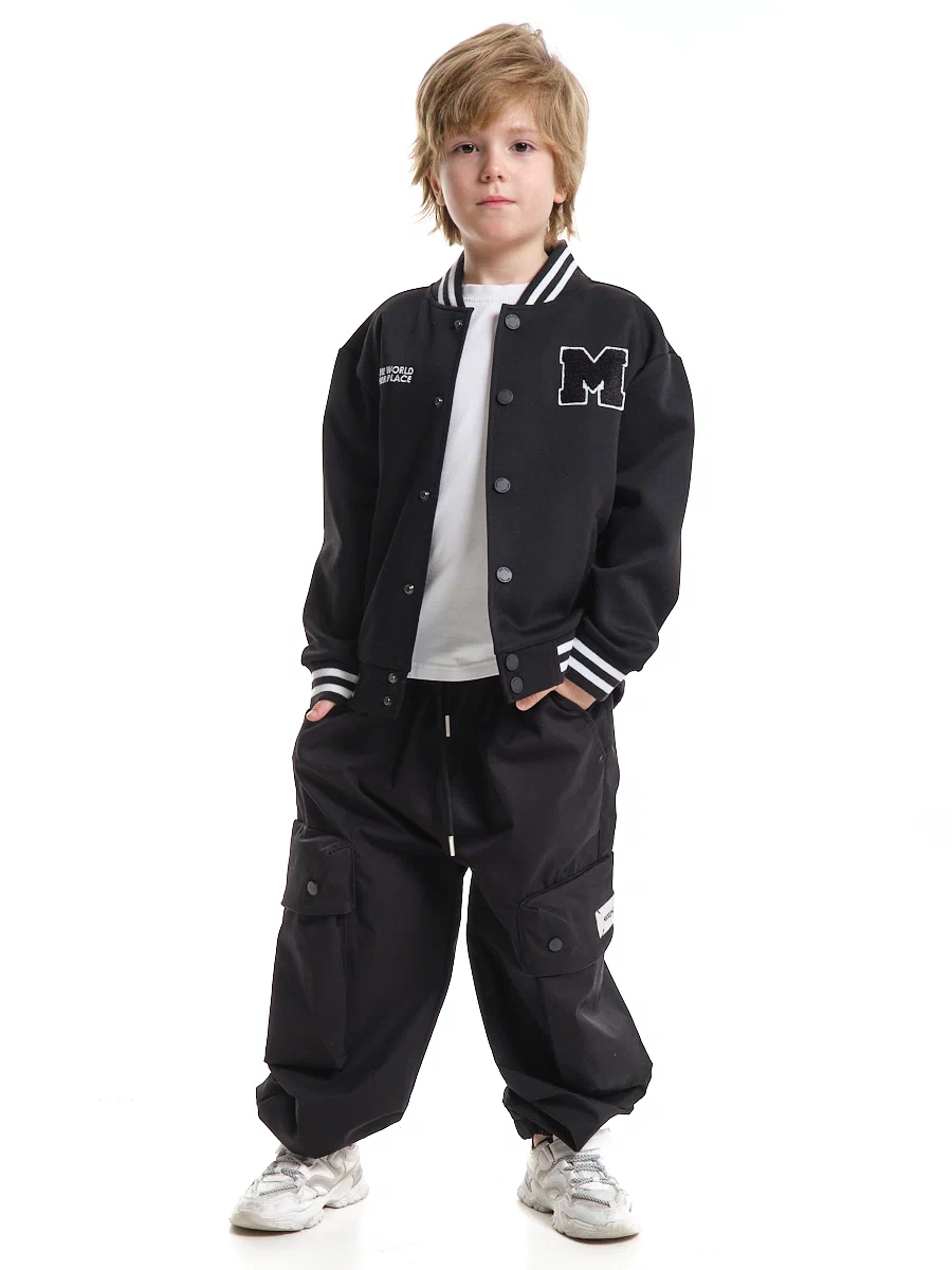 

Бомбер детский Mini Maxi 33-25015, черный, 134, 33-25015