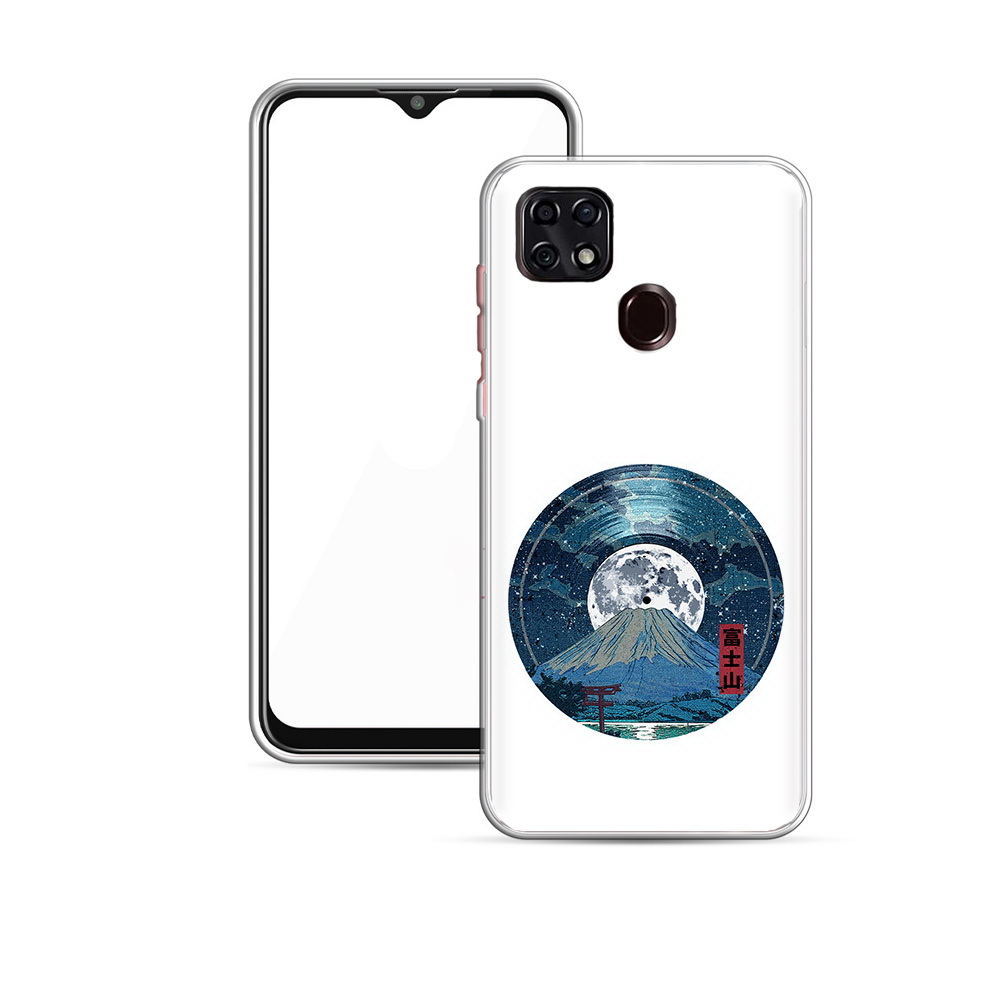 

Чехол MyPads Tocco для ZTE V2020 нарисованная виниловая гора с луной (PT226946.457.497), Прозрачный, Tocco