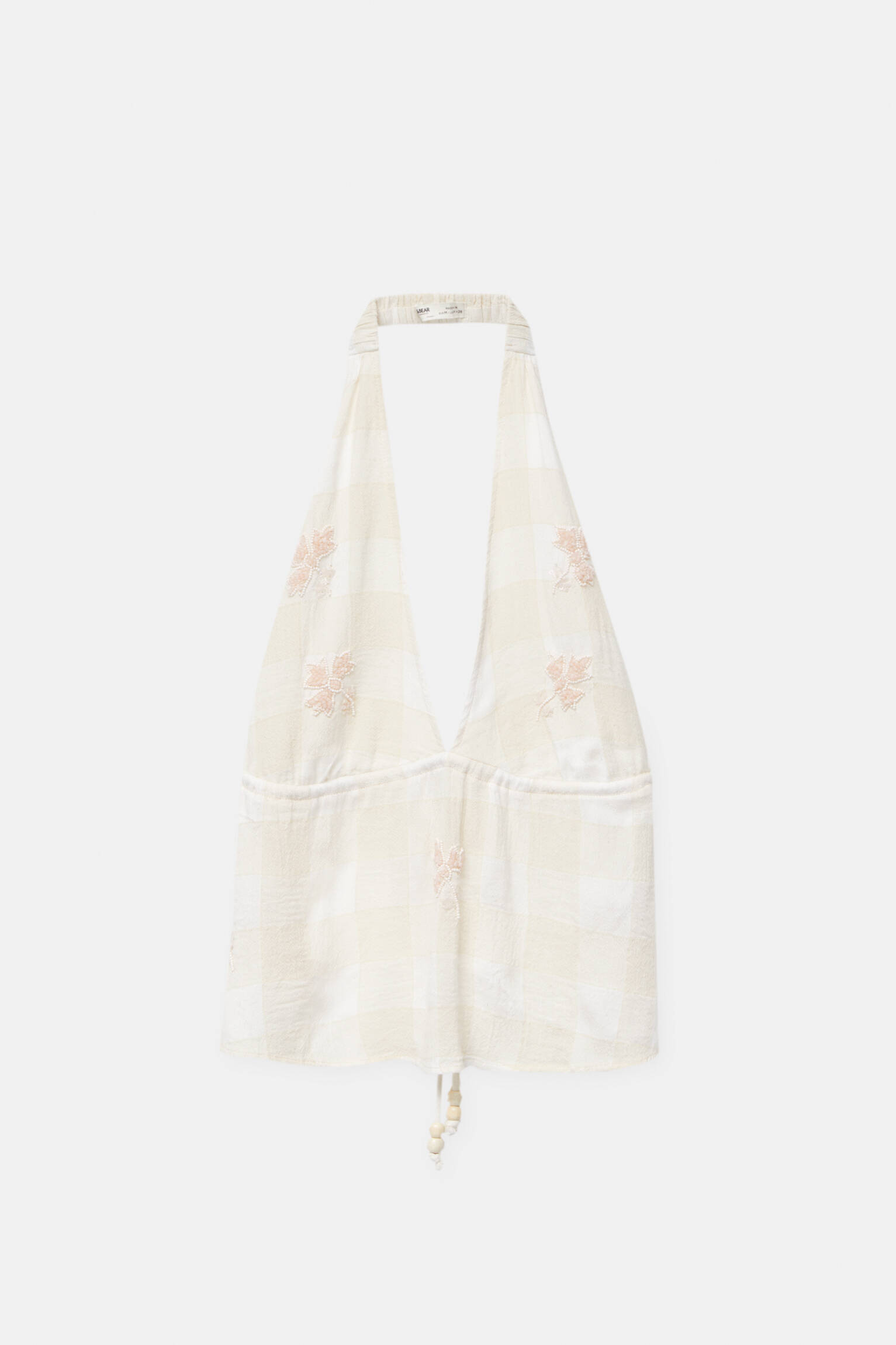Топ женский Pull&Bear PUL555171746 бежевый S. Доставка из-за рубежа.