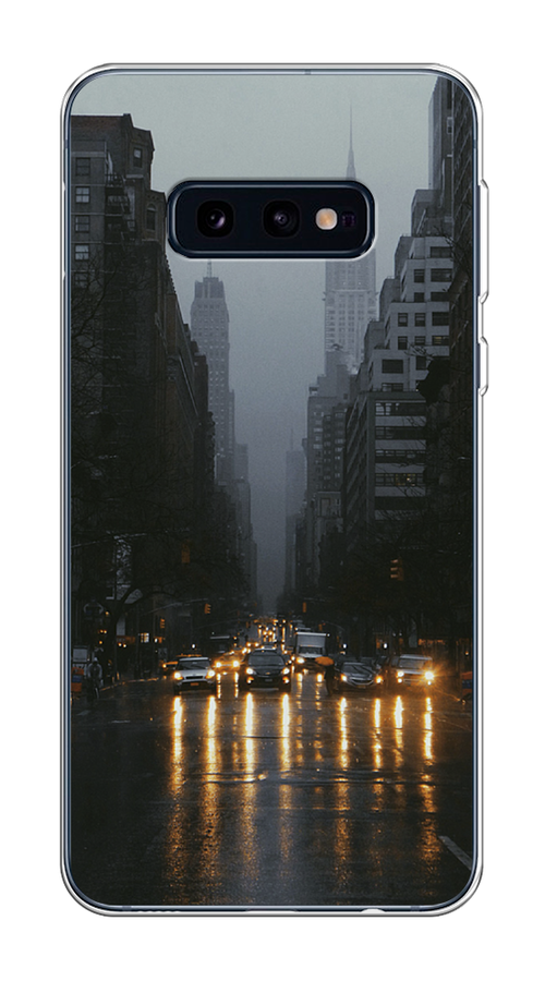 

Чехол на Samsung Galaxy S10E "Дождливый Нью Йорк", Черный;серый, 27250-1