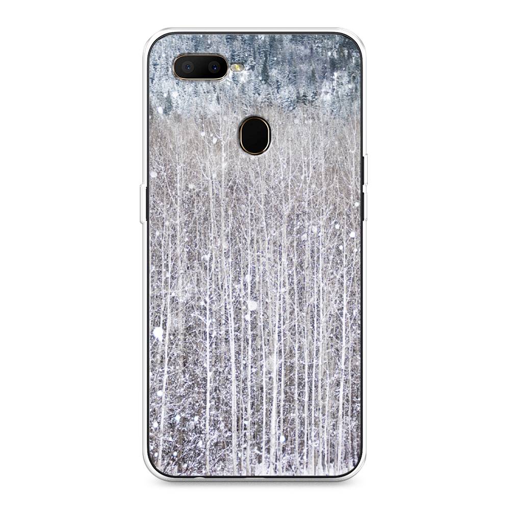 

Чехол для Oppo A5s "Снежный лес", Бежевый;серый;белый, 252350-5