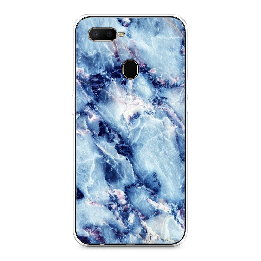 

Чехол для Oppo A5s "Мрамор с синими прожилками", Синий, 252350-3