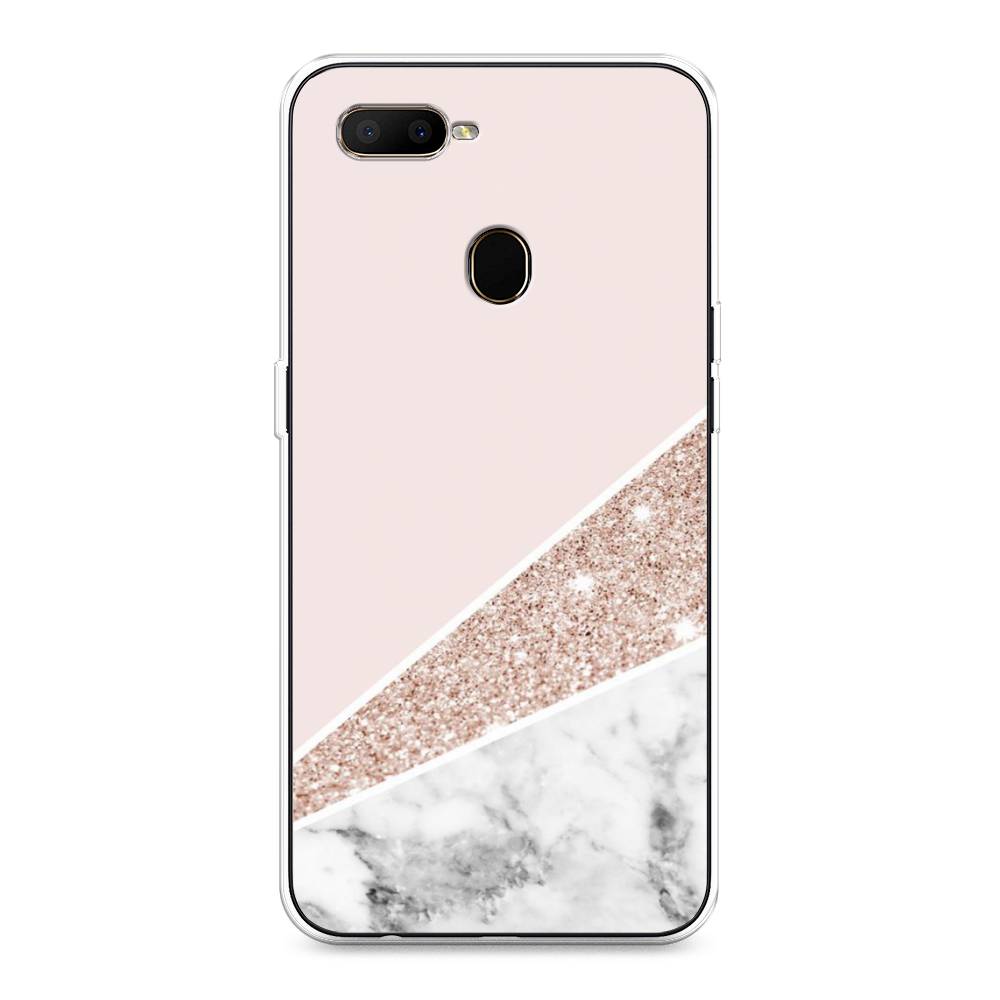

Чехол для Oppo A5s "Блестящий розовый мрамор", 252350-3