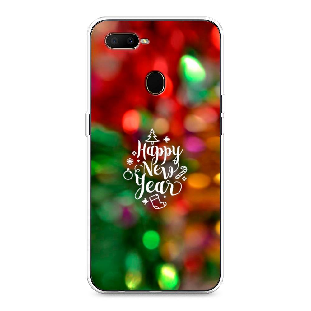 

Чехол для Oppo A5s "Новый Год на елке", Зеленый;красный;желтый, 252350-5