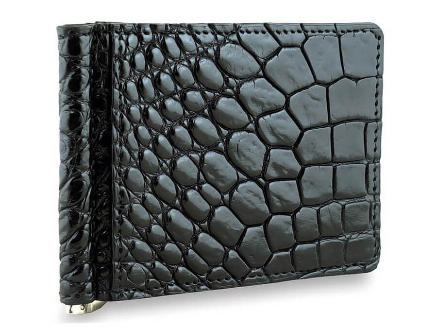 

Зажим для денег мужской Exotic Leather Kk-554 черный, kk-554