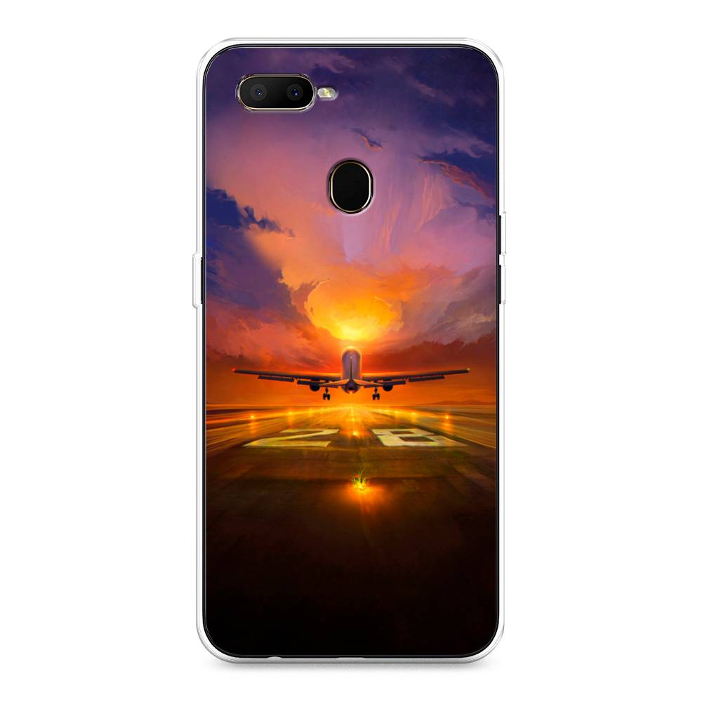 

Чехол для Oppo A5s "Самолет на посадке", Оранжевый;синий, 252350-6