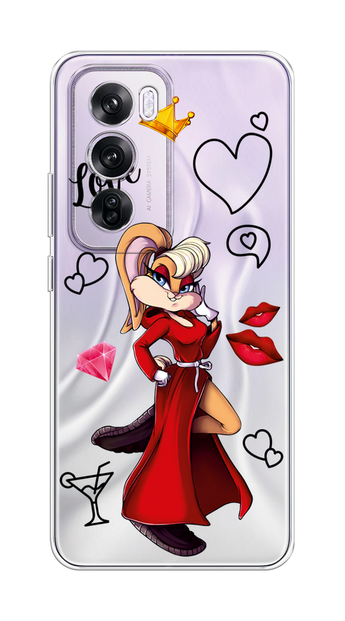 

Чехол на Oppo Reno 12 Pro "Rich Lola Bunny", Красный;бежевый;оранжевый, 2517150-1