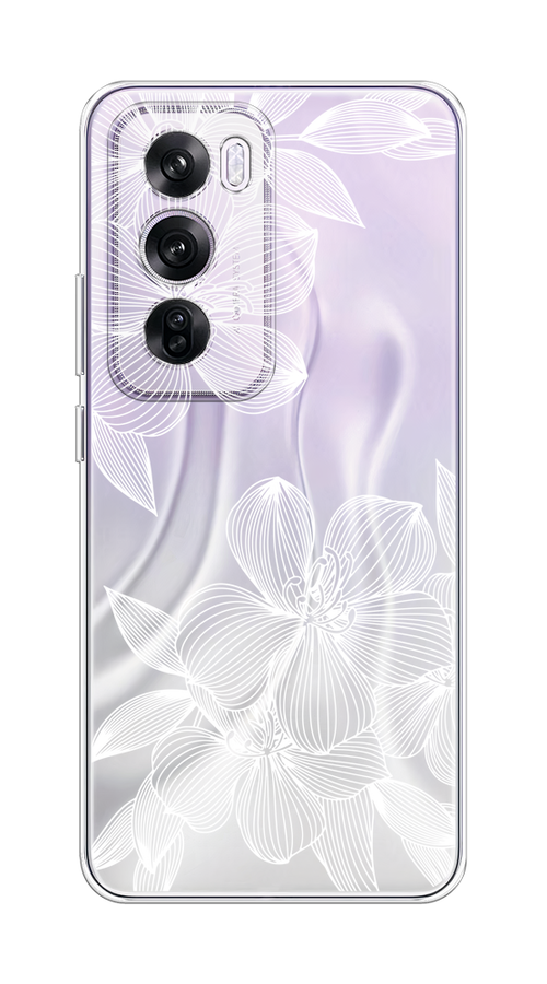 

Чехол на Oppo Reno 12 Pro "Крокус", Белый;прозрачный, 2517150-1