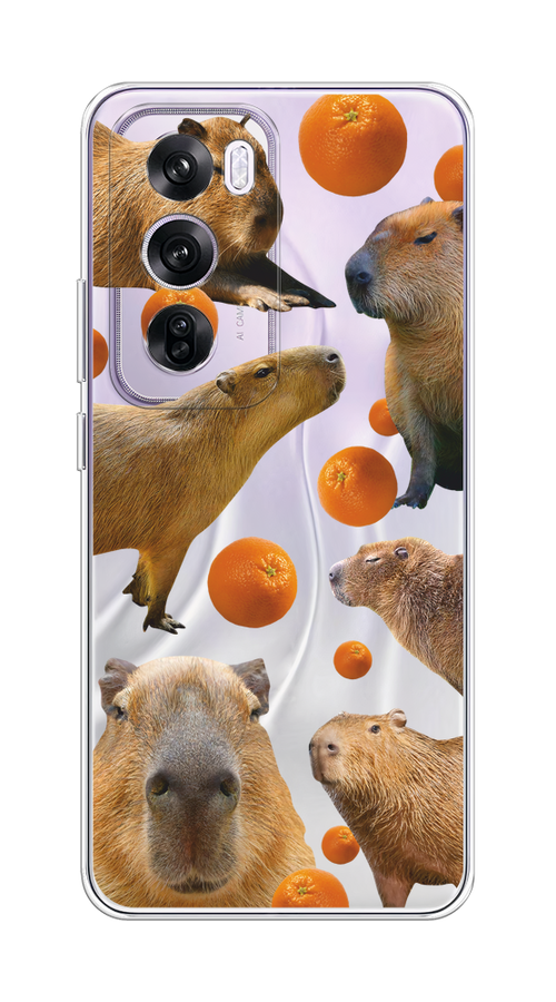 

Чехол на Oppo Reno 12 Pro "Капибара и апельсины", Бежевый;оранжевый, 2517150-1