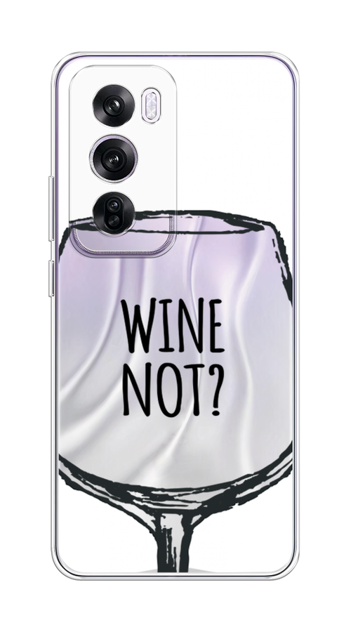 

Чехол на Oppo Reno 12 Pro "Wine not white", Белый, 2517150-1