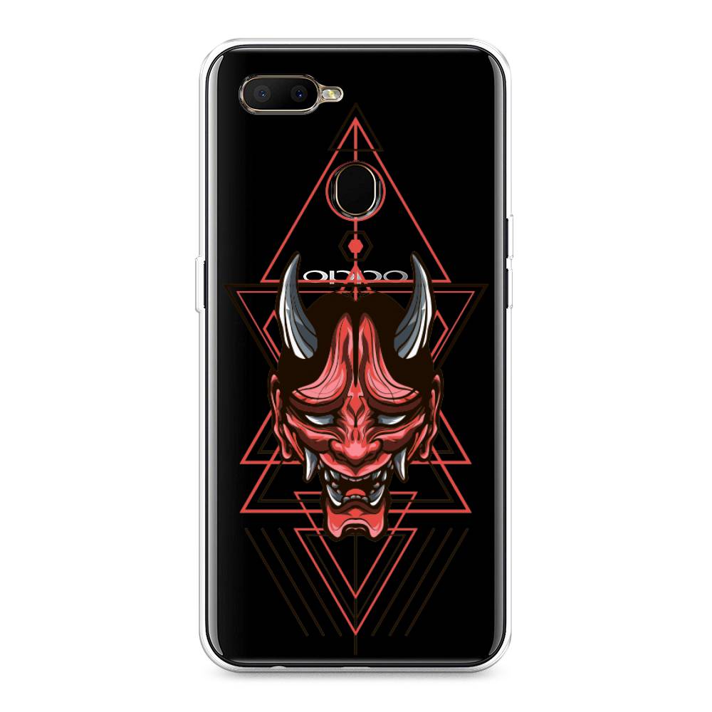 

Чехол для Oppo A5s "Hanya Oni mask", Серый;красный;черный, 252350-4