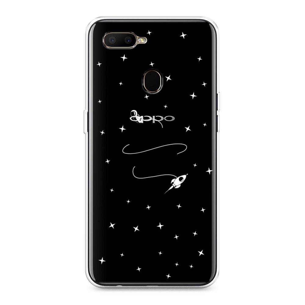 

Чехол на Oppo A5s "Полет вокруг луны", Белый;серый;черный, 252350-2