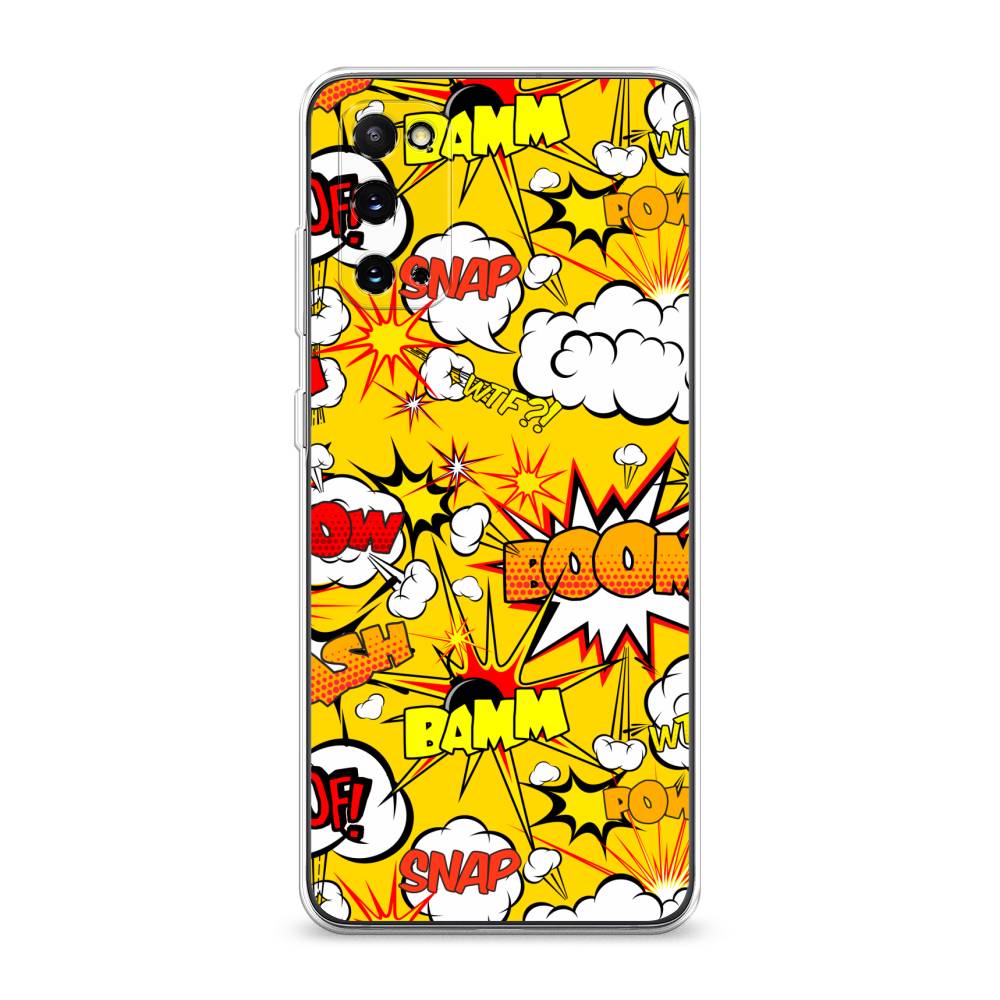 

Чехол на Samsung Galaxy S20 "Поп Арт эффекты", Желтый;белый;оранжевый, 29250-6