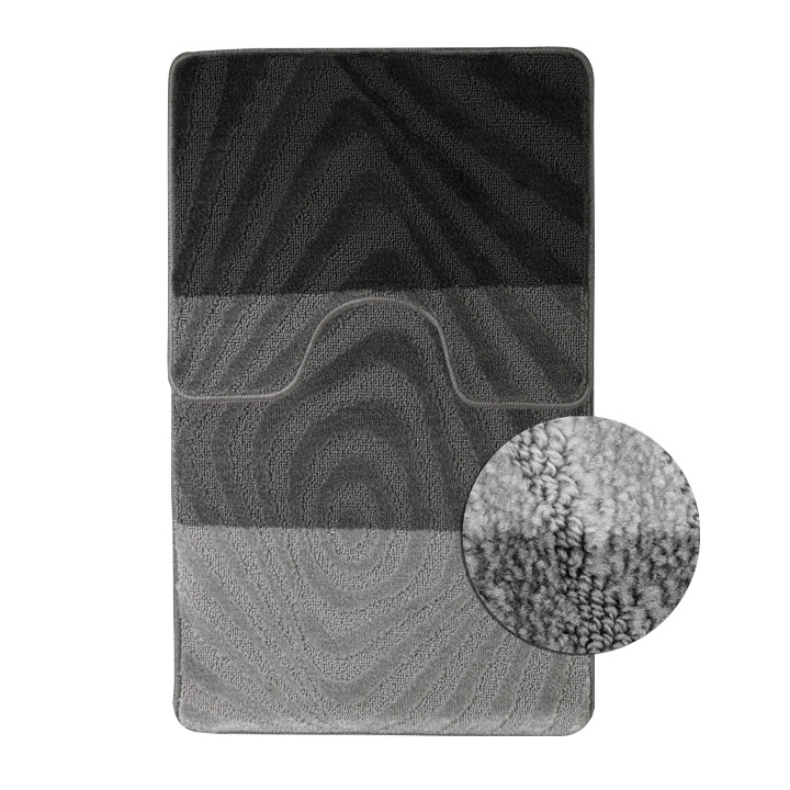 

Набор ковриков для ванной и туалета САНАКС 00230 SILVER 60х100+50х60см, S-00230-S