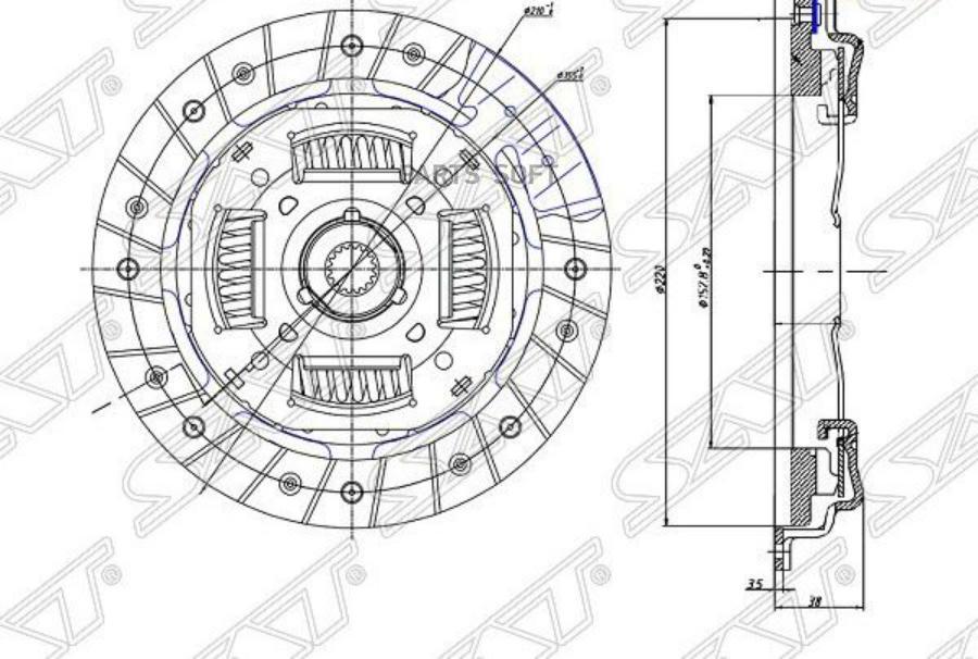 

Комплект сцепления FORD FIESTA/FUSION/MAZDA 2 1,6 01- 1шт