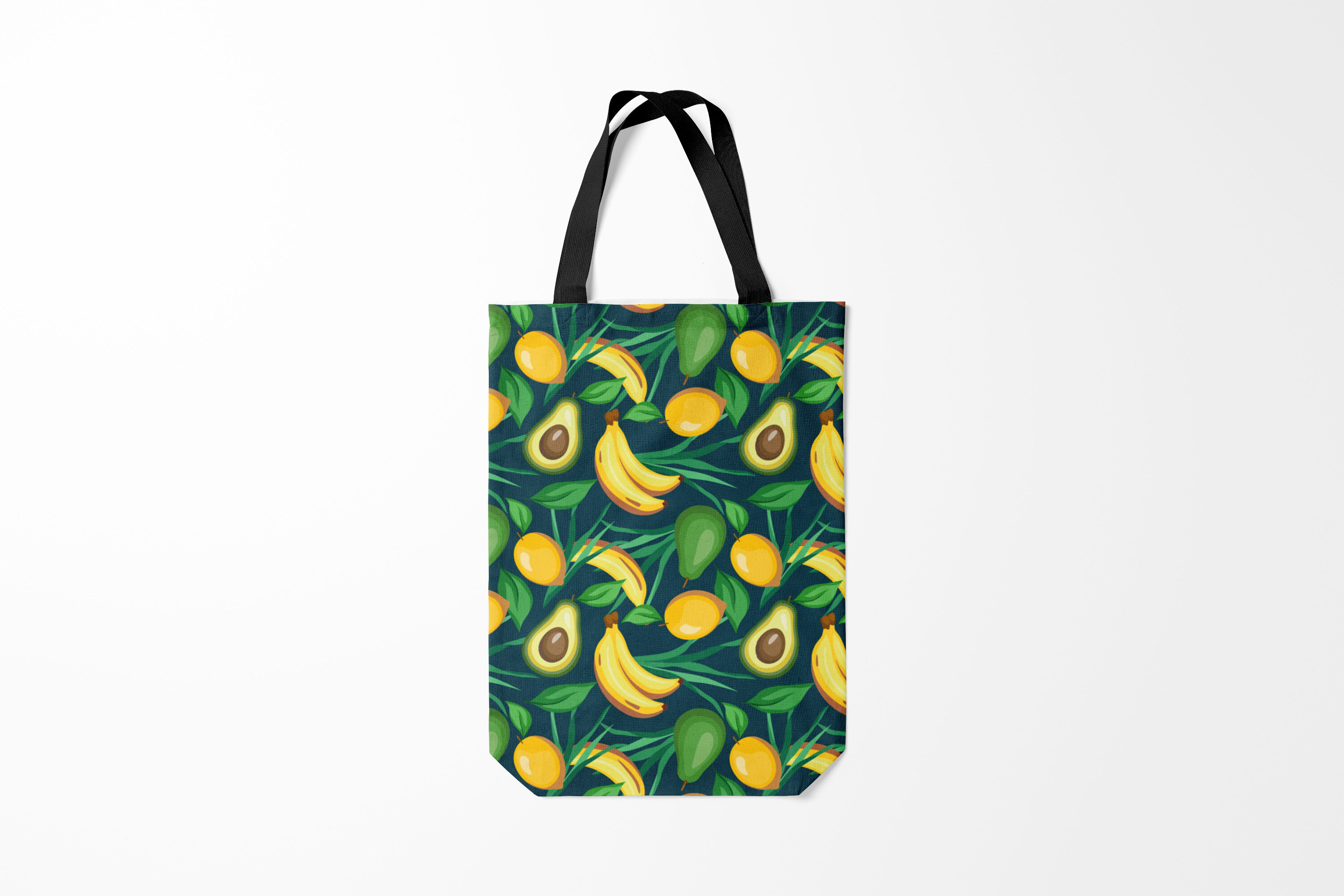 

Сумка шoппер унисекс Burnettie Еда Фрукты, синий, Еда Фрукты