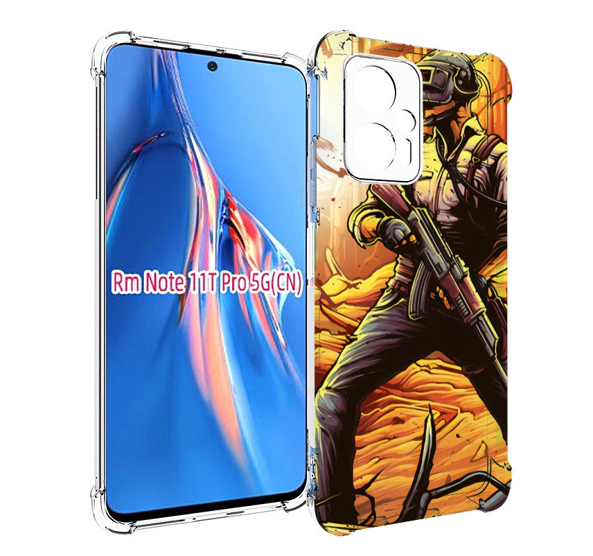 

Чехол MyPads Пабг для Xiaomi Redmi Note 11T Pro / 11T Pro Plus / Poco X4 GT противоударный, Прозрачный, Tocco