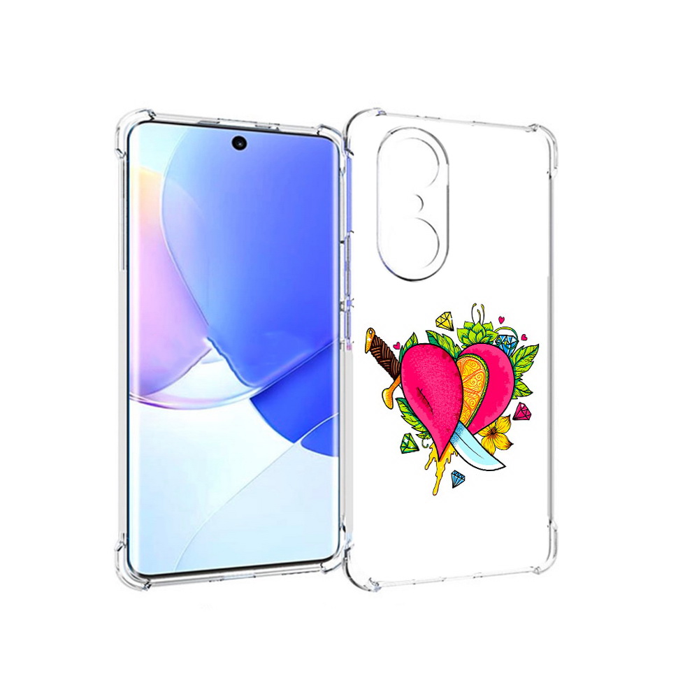 

Чехол MyPads Tocco для Honor 60 Pro Фруктовое сердце, Прозрачный, Tocco