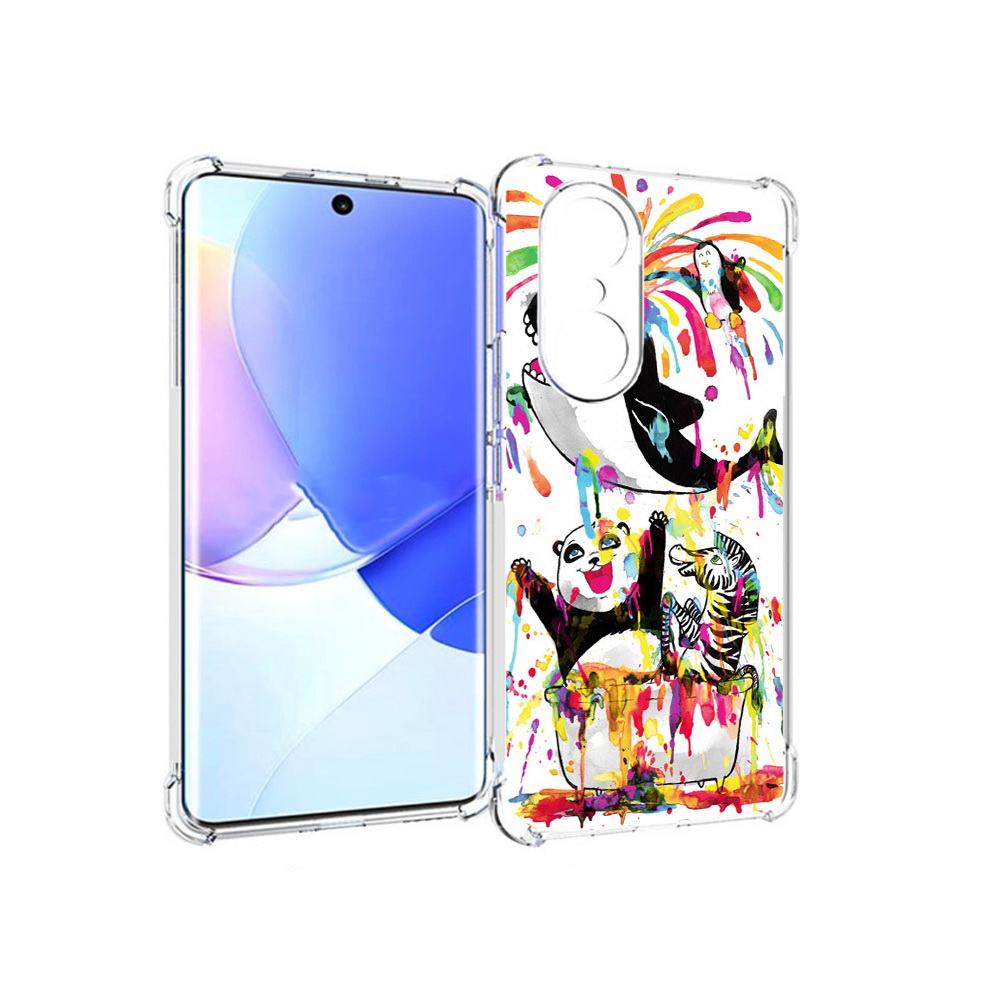 

Чехол MyPads Tocco для Honor 60 Pro Хиппи кит, Прозрачный, Tocco
