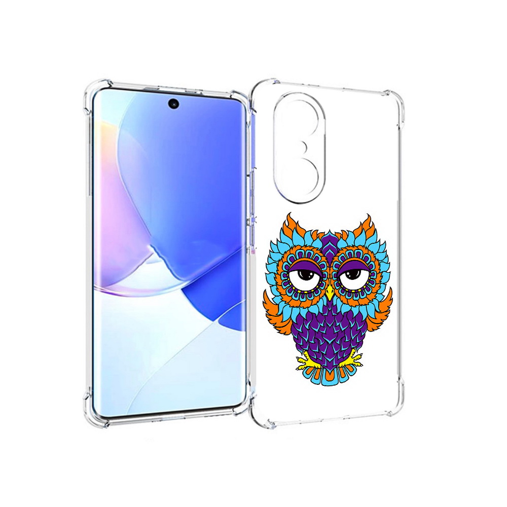 

Чехол MyPads Tocco для Honor 60 Pro Цветная сова, Прозрачный, Tocco