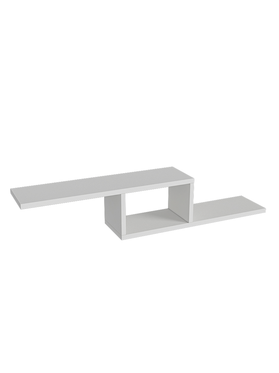 

Полка настенная, ESTEnte, Plano Doble, Белая, 88х15х16 см, Plano_Doble