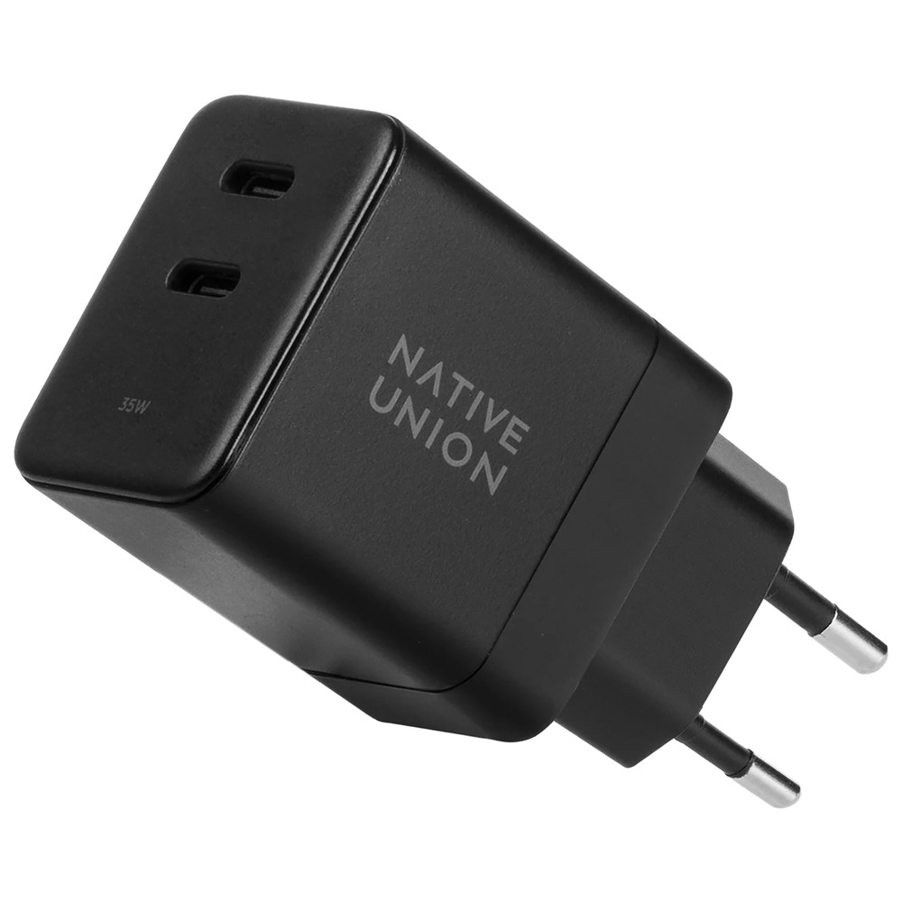 

Сетевое Зарядное Устройство Native Union Fast-Pd35-Blk-Eu Type-C 2Xusb Type-C 5 А Черный, FAST-PD35-BLK-EU