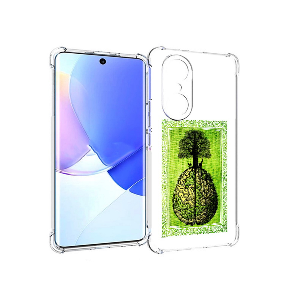 

Чехол MyPads Tocco для Honor 60 Pro абстракция здоровый мозг, Прозрачный, Tocco