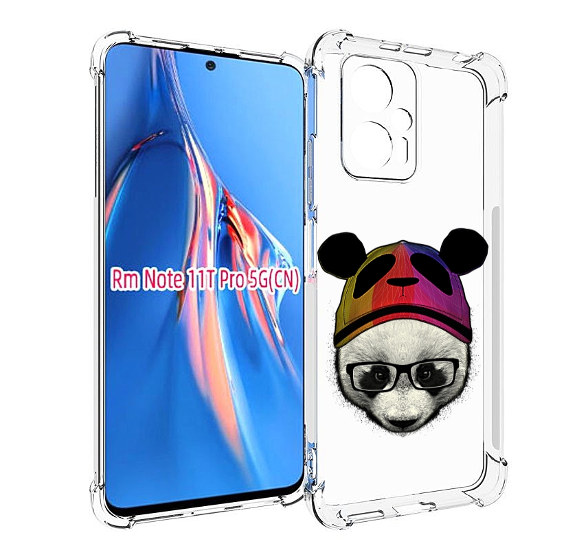 

Чехол MyPads Панда в шапке для Xiaomi Redmi Note 11T Pro / 11T Pro Plus / Poco X4 GT пр..., Прозрачный, Tocco
