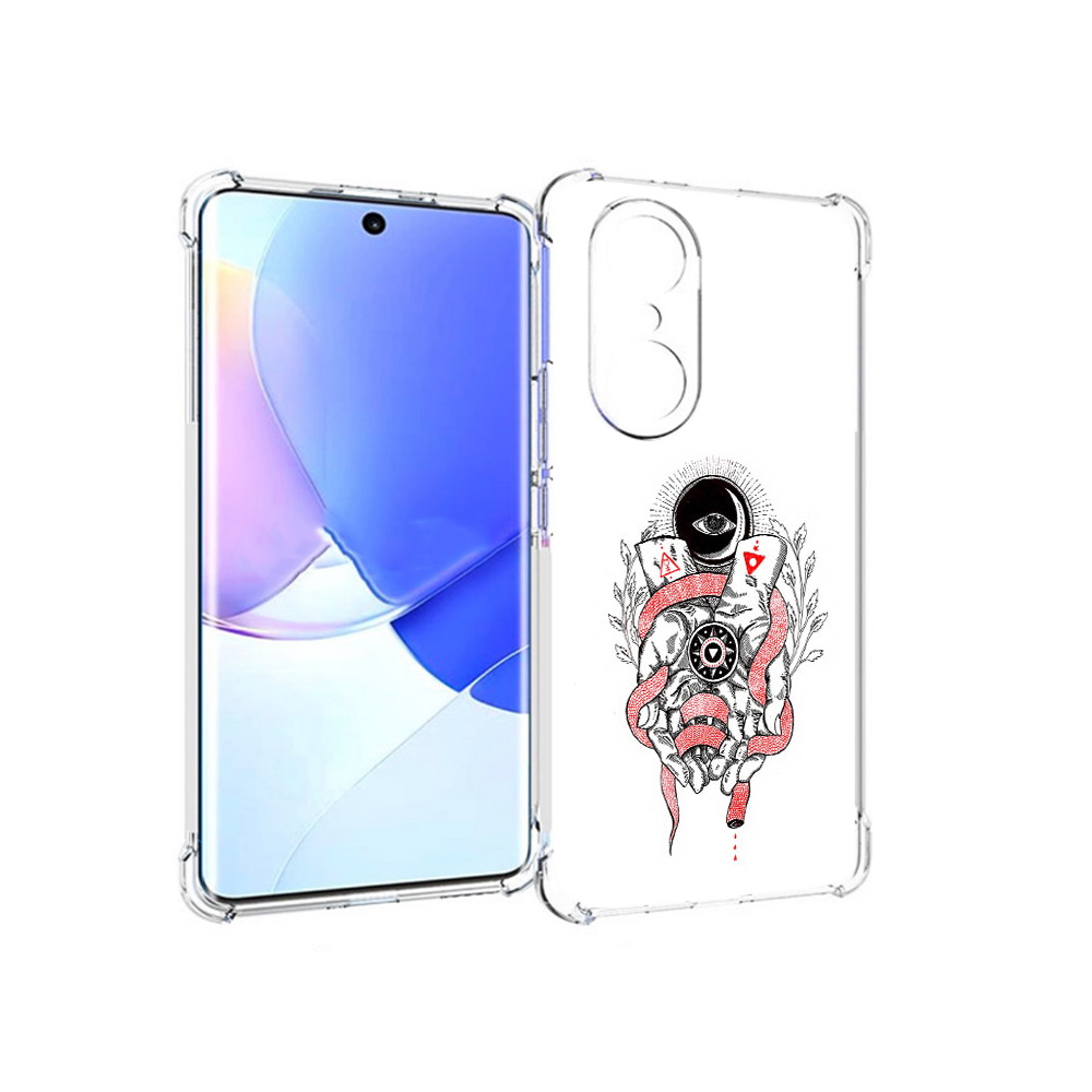 

Чехол MyPads Tocco для Honor 60 Pro абстрация связанные руки, Прозрачный, Tocco