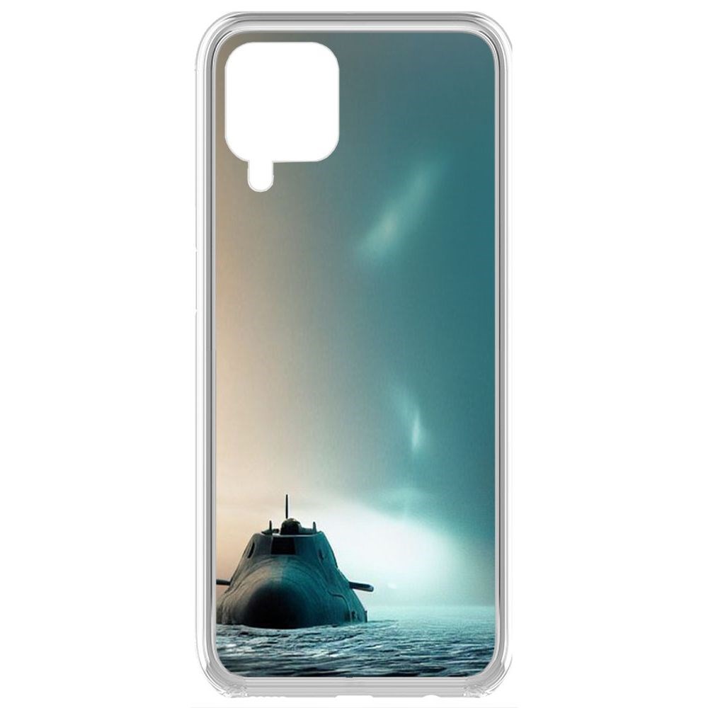 Чехол-накладка Krutoff Clear Case Подлодка для Samsung Galaxy A12 (A125)