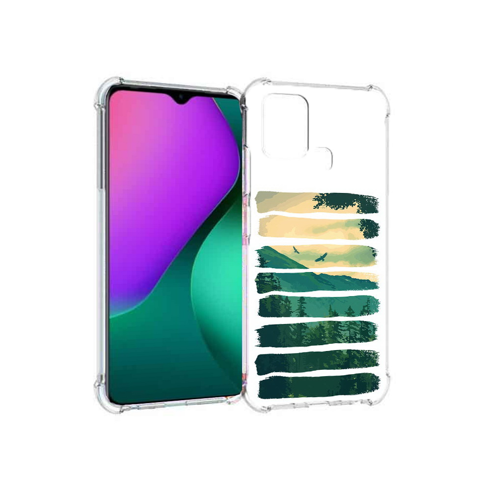 

Чехол MyPads Tocco для Infinix Hot 10 Play Лесная чаща, Прозрачный, Tocco