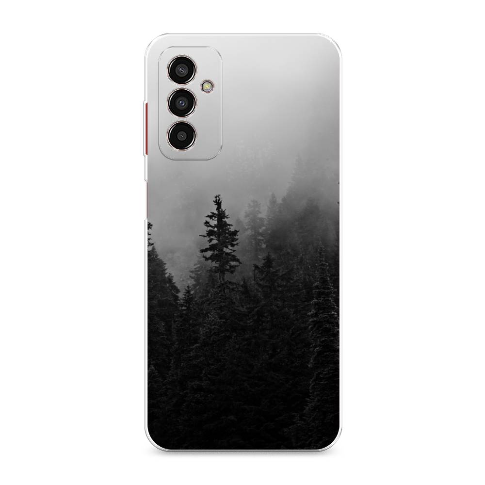 

Чехол на Samsung Galaxy M13 "Туманный лес", Серый;черный, 2106850-2