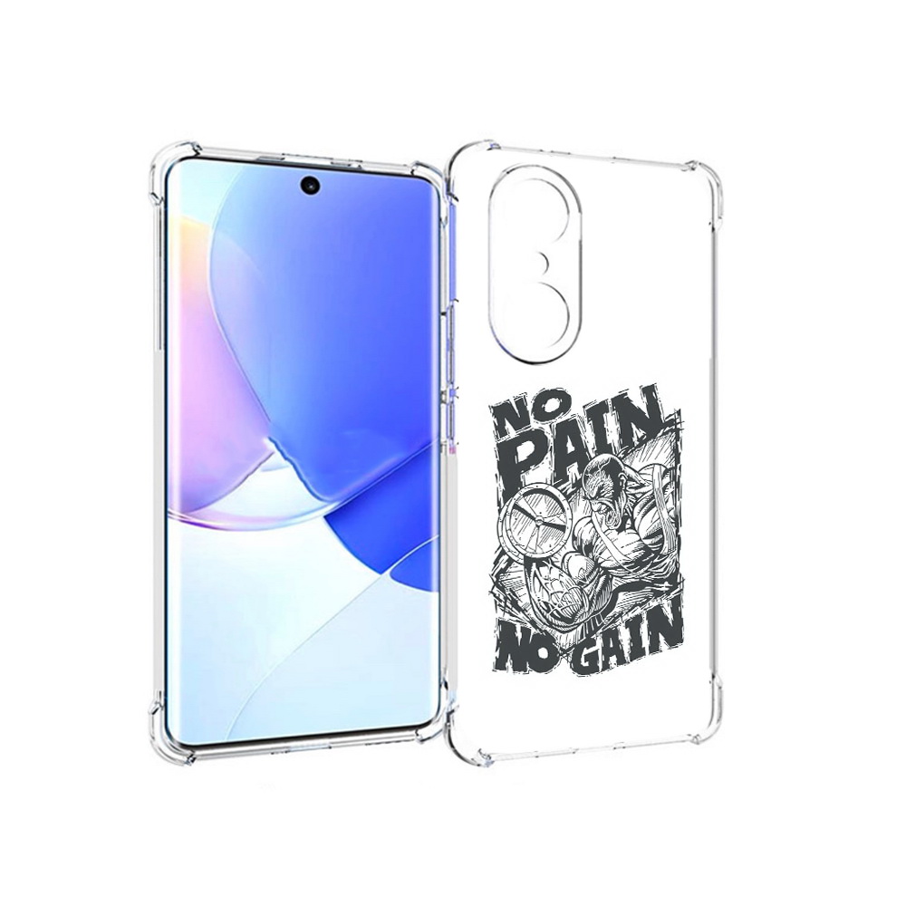 

Чехол MyPads Tocco для Honor 60 Pro бодибилдинг тяжелая работа, Прозрачный, Tocco