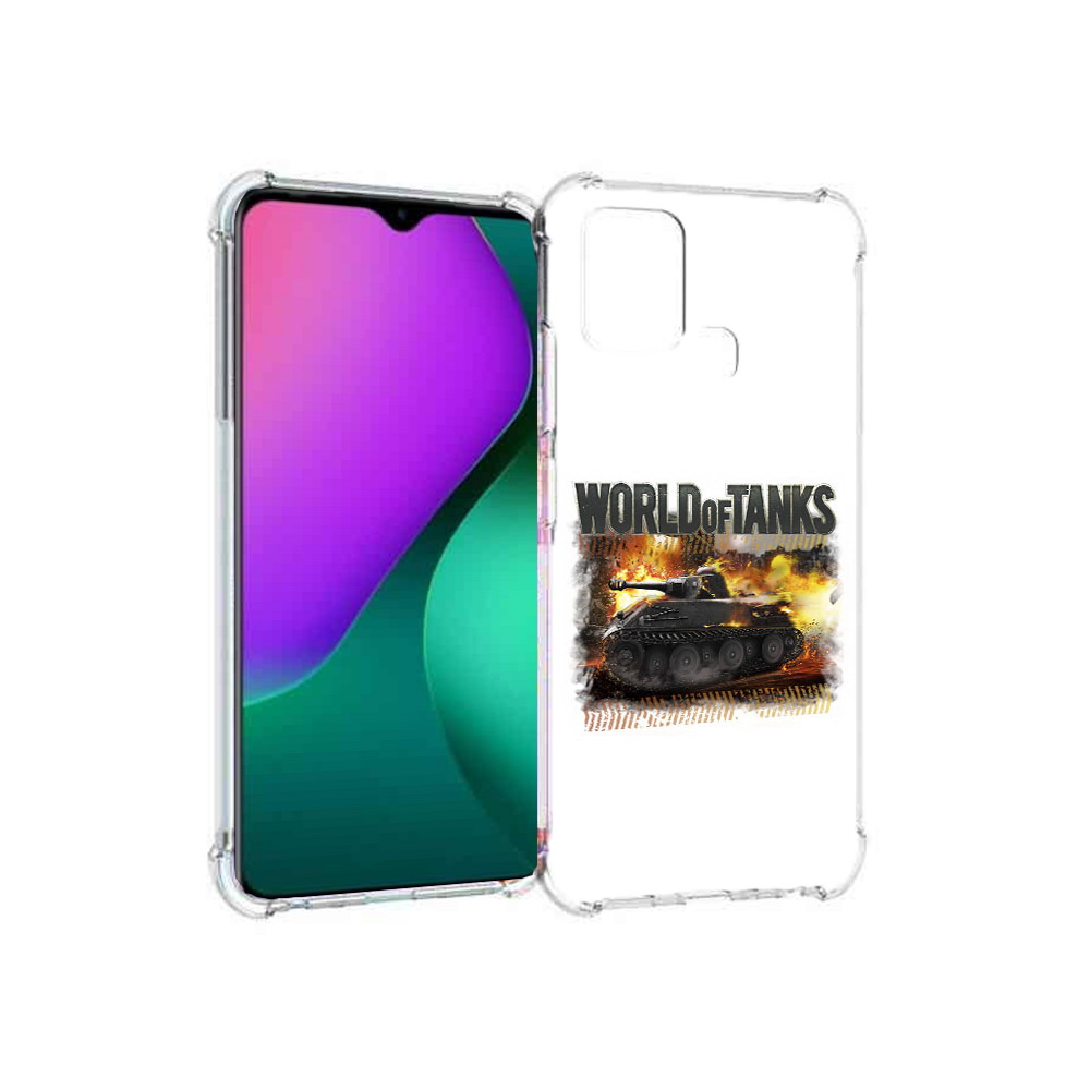 

Чехол MyPads Tocco для Infinix Hot 10 Play Мир танков-2, Прозрачный, Tocco